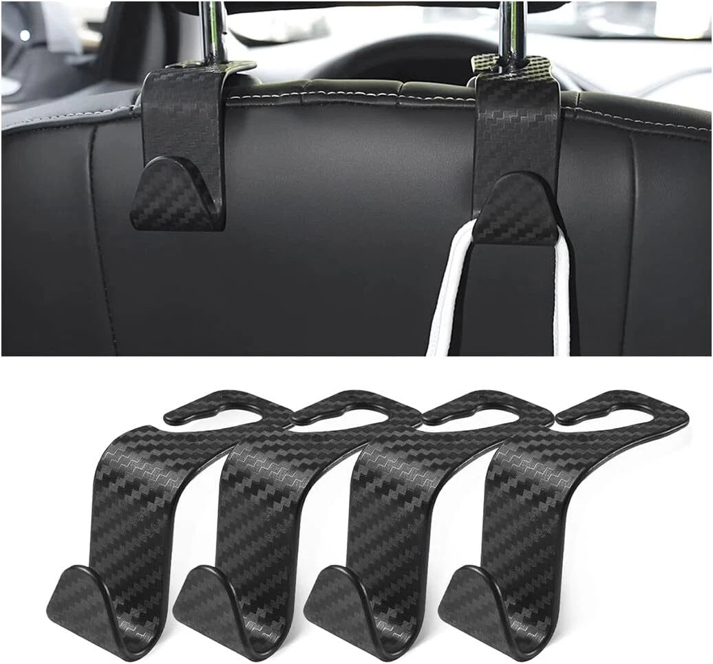 Set of 4 Headrest Hooks for C (Carbon Fiber)