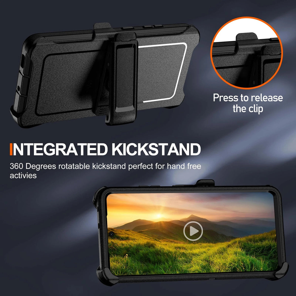 Pilaru Holster with Belt Clip for Samsung Galaxy S21 Ultra