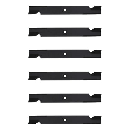 6X Notched High-Lift Mower Blade for Bad Boy