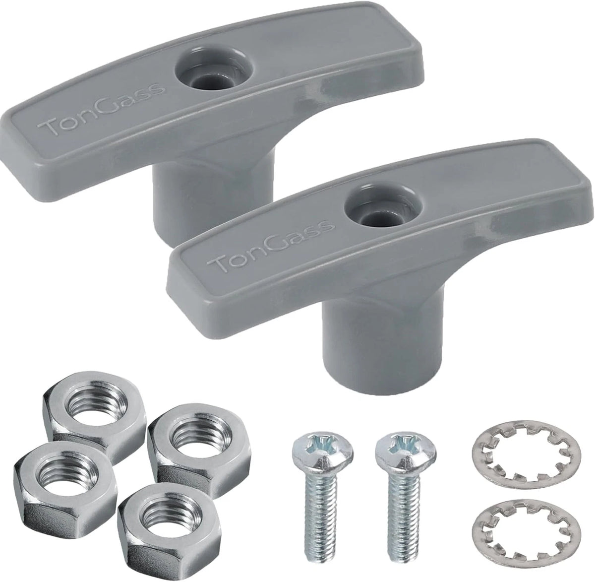 2X RV Waste Valve Handle Replacement for TonGass (Grey)