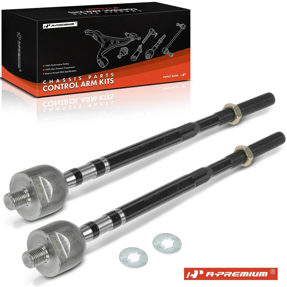 2X Inner Tie Rod End Kit for Chevrolet Metro Suzuki Swift (1998–2001)