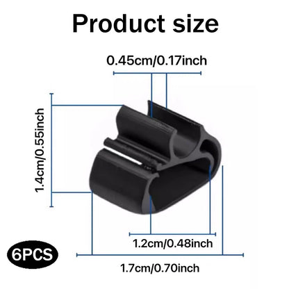 Set of 6 Wiper Washer Hose Retention Clips for Tesla