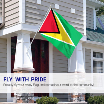 Guyana Flag 3x5 Outdoor Polyester with Brass Grommets, Double Stitched