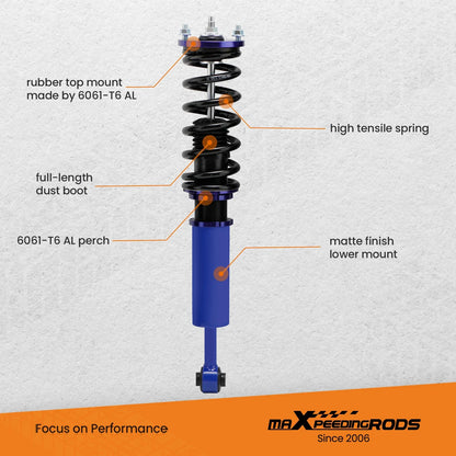 Full Coilovers Struts & Rear Camber Control Arms Kit for Honda Accord (2003–2007)