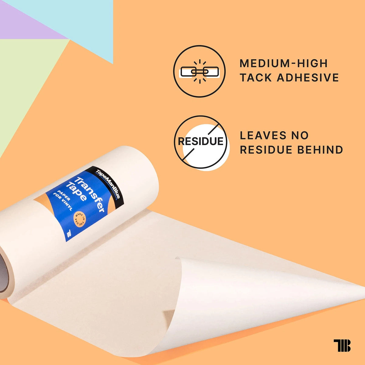 12" x 100' Paper Transfer Tape Roll