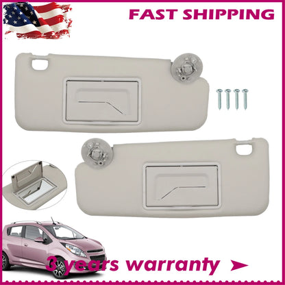 Sun Visor Pair for Chevrolet Spark Sonic (2011–2022) 1902131 1902132 1902169
