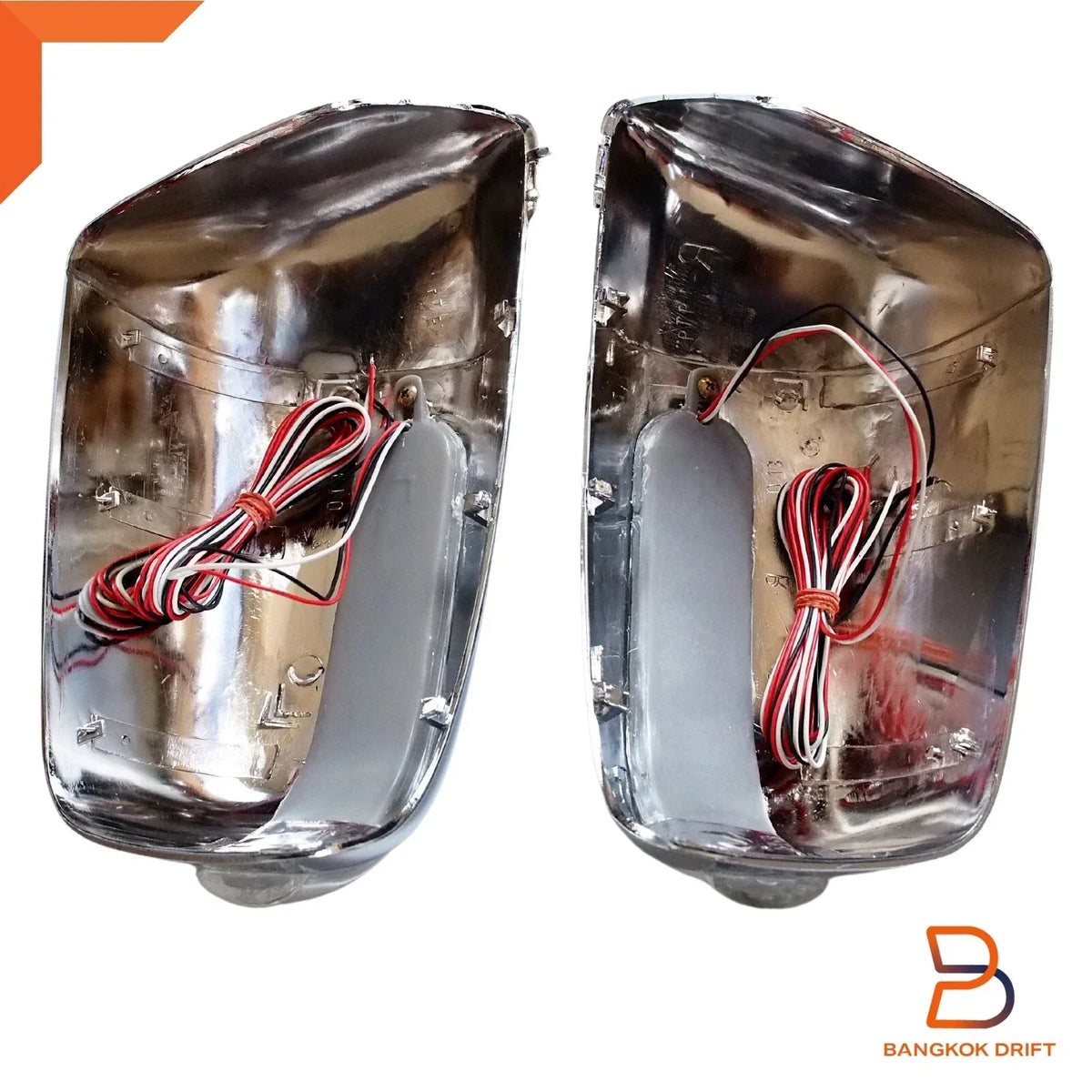 Chrome LED Mirror Cover Trim for Ford Ranger PJ PK, Mazda BT-50 Ute (2006-2011)