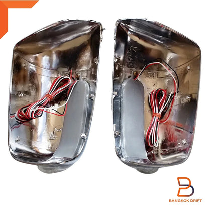Chrome LED Mirror Cover Trim for Ford Ranger PJ PK, Mazda BT-50 Ute (2006-2011)