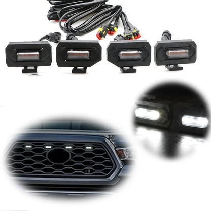Set of 4 LED Front Hood Grille Lights for Toyota Tacoma (2020–2022)
