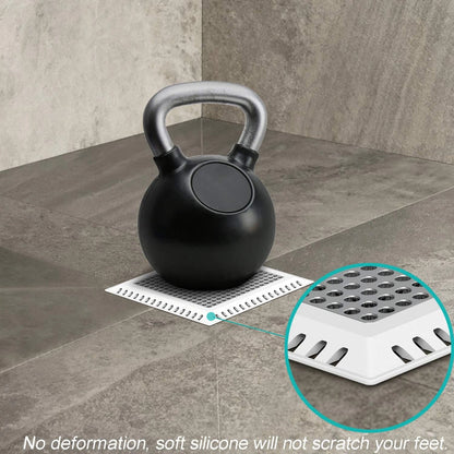 4 Inch Shower Drain Cover Hair Catcher Strainer - Gray