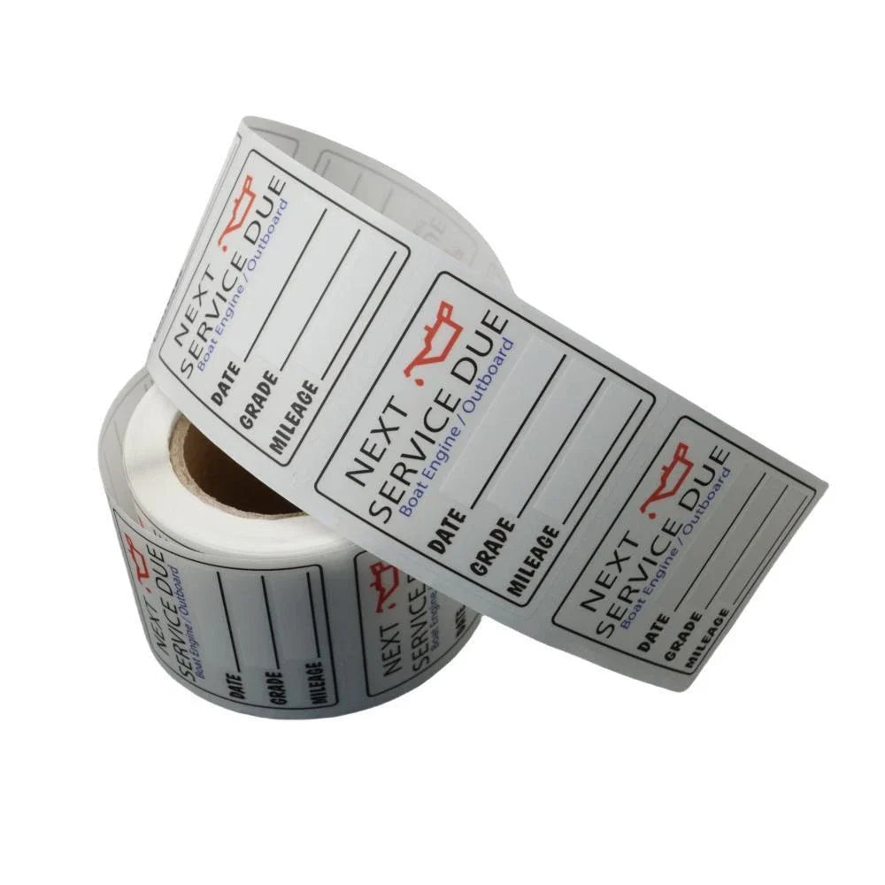Next Service Due Reminder Oil Change Stickers for All Vehicles (200 Pack)