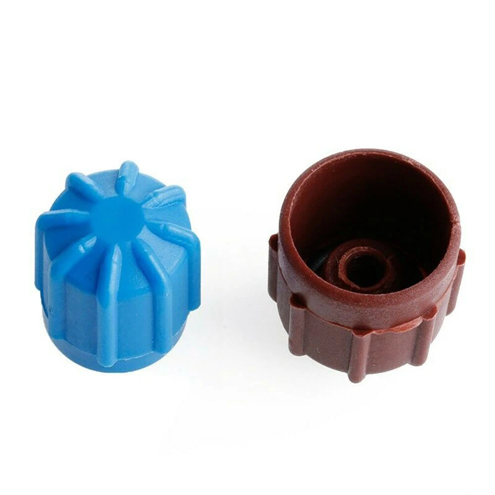 2X A/C Valve Cap Port Dust Covers for Car R134a