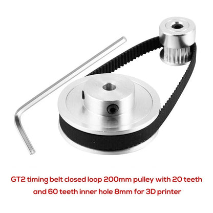 Synchronous Wheel Set Kit for 2GT60T20T Reduction Gear Printer (2000–2023)