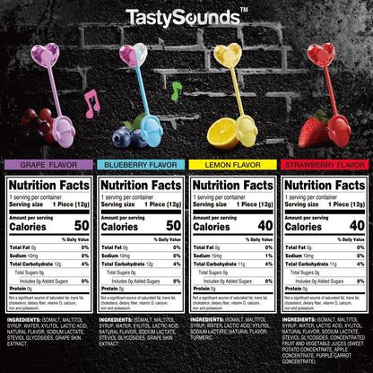 4 Count Lollipop Candy Suckers for TastySounds