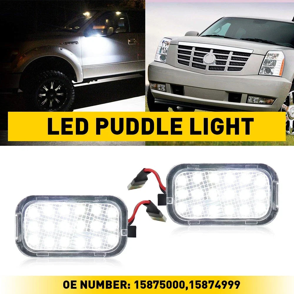 LED Puddle Light Side Mirror for Chevy Silverado Tahoe GMC Yukon Sierra Escalade