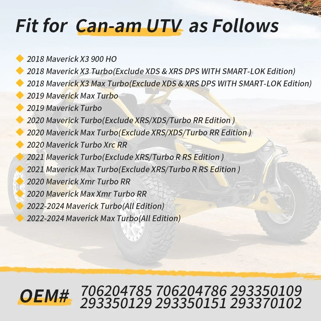 Steering Knuckle Kit for Can-am Maverick X3 Max R/RR (2017–2024)