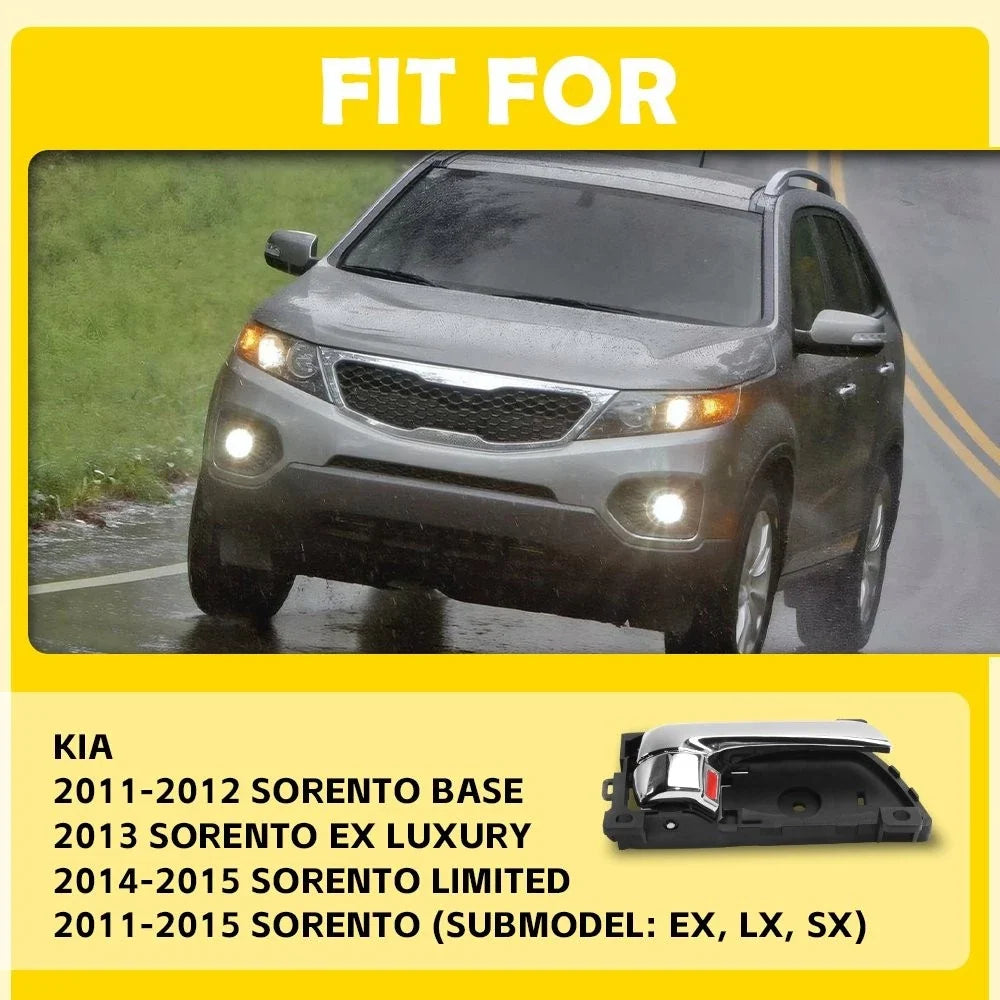 Chrome Interior Door Handle Right Side for Kia Sorento (2011–2015)