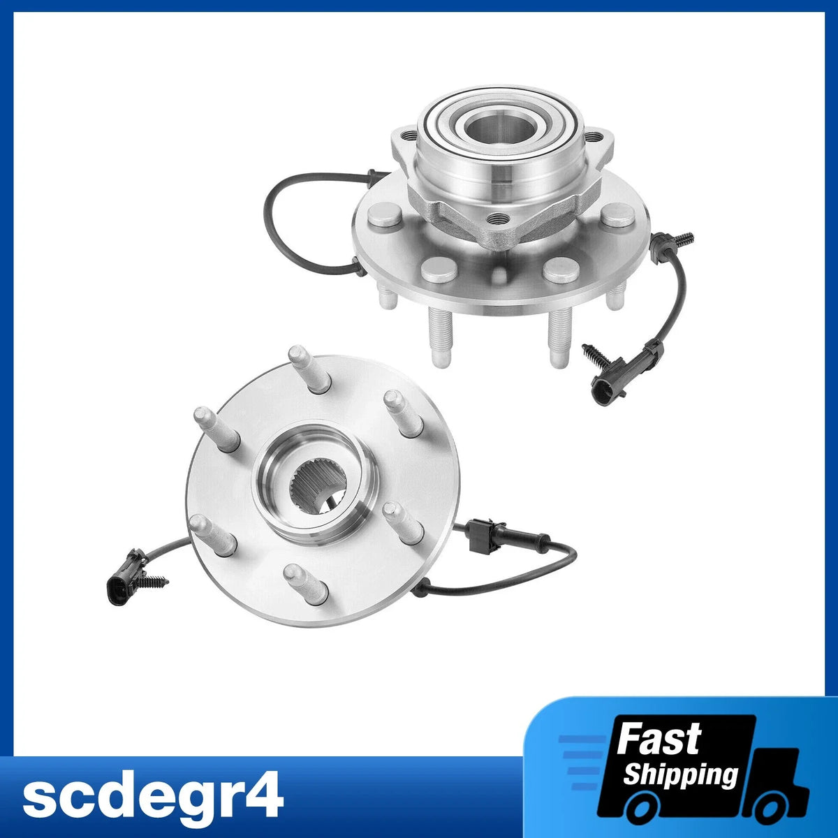 4WD Front Wheel Bearing & Hub for 1999-2006 Chevy Silverado Suburban 5.3L
