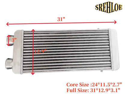 31" Aluminum Turbo Intercooler for Universal Fit (No Specific Part Numbers)