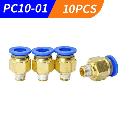 10PCS 3/8" OD Tube X 1/8" NPT Pneumatic Fitting for Air Systems