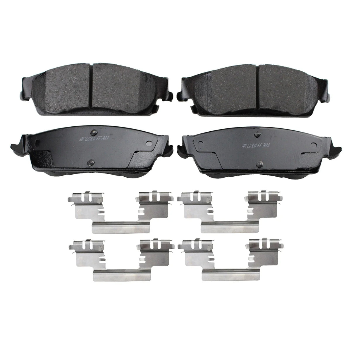 Set of 4 Akebono ProACT Rear Ceramic Brake Pads for Cadillac Chevrolet GMC (ACT1194A)