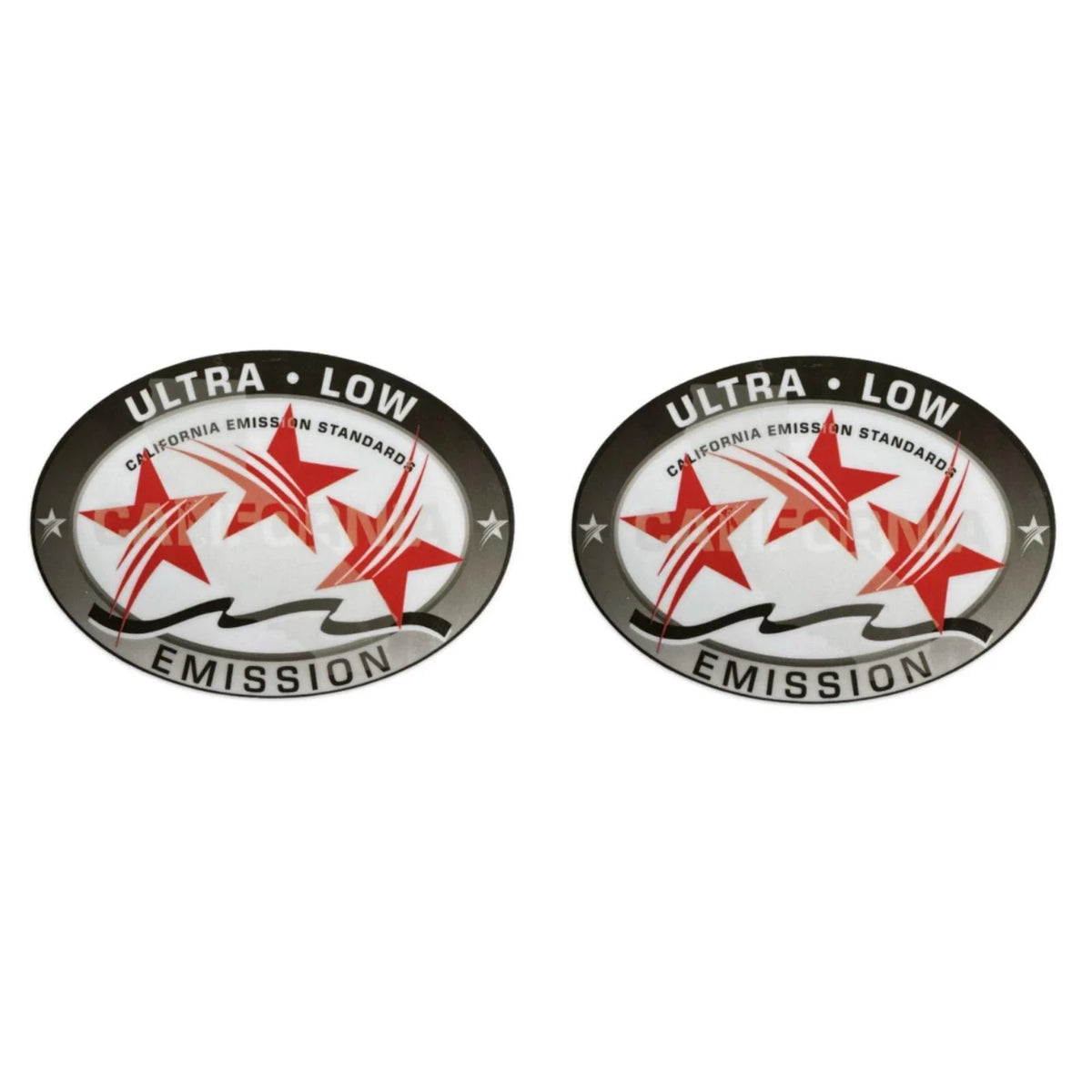 2X Outboard Graphic Sticker Red for Honda (California DOT)