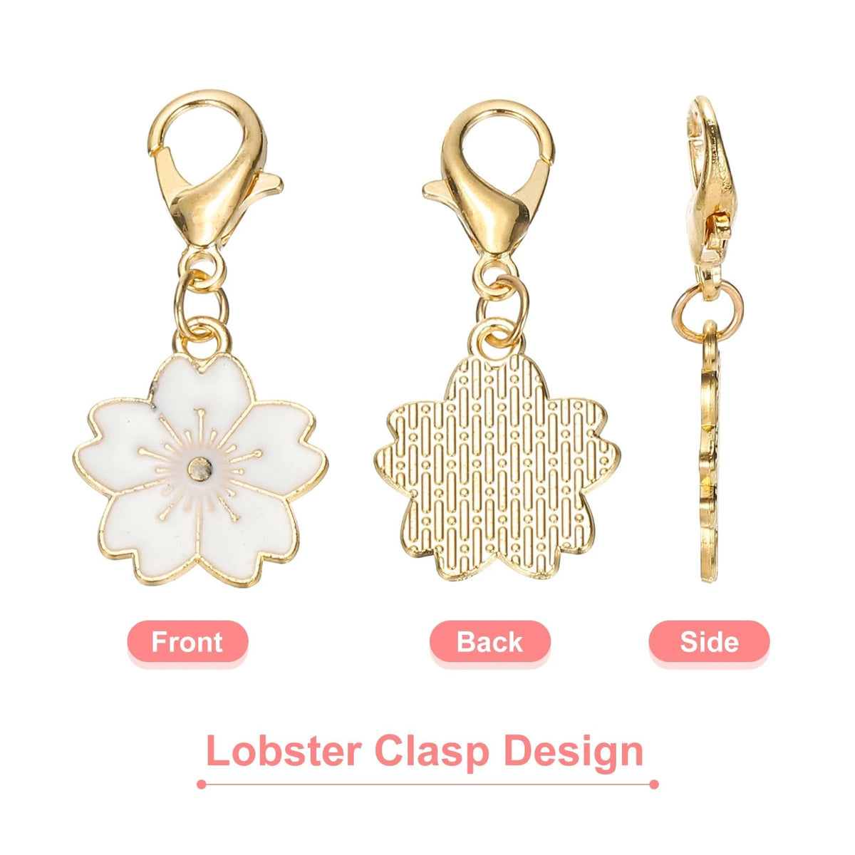 50 Pack Crochet Stitch Markers for Flower Cherry Blossom