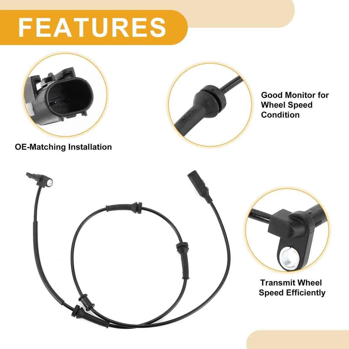 ABS Wheel Speed Sensor for Ford KA (2008–2016) No. 51797173/1563623