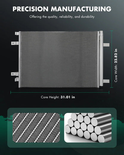 Aluminum AC Condenser for Ford F-250 F-350 Super Duty (2017–2022) 30088