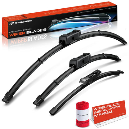3X Windshield Wiper Blades for VW ID.4 (2021–2024) 28'' & 18'' & 11''