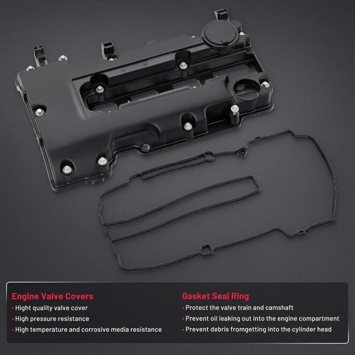 Engine Valve Cover with Gasket for Nissan Altima (2007–2013) 2.5L L4