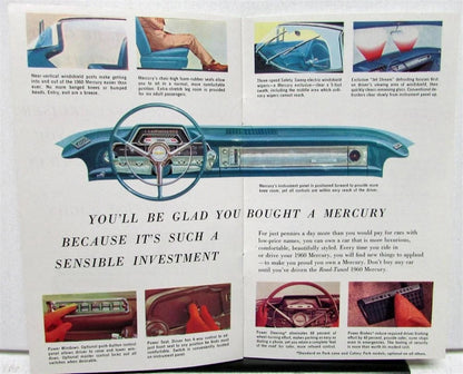 1960 Mercury Dealer Sales Pocket Brochure Full Line Original