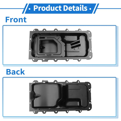 1 Pc No.2L1Z6675BA Engine Oil Pan for Ford Expedition (2002–2008) Iron Black
