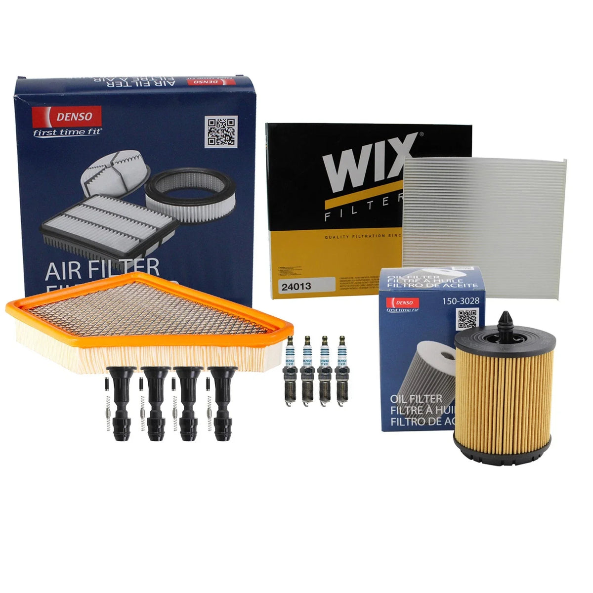 Tune Up Kit with 4 NGK Spark Plugs & Boots for Equinox Terrain (2010–2017)