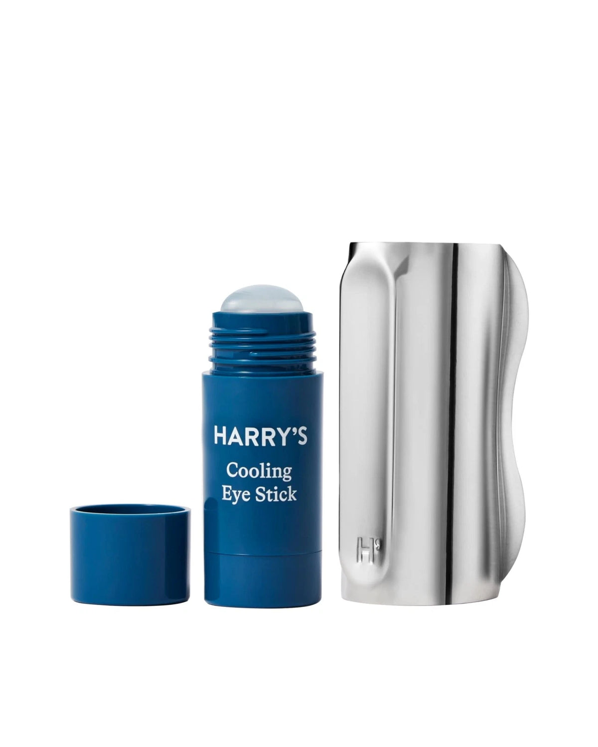 Cooling Eye Kit for Men - Gua Sha Depuffing Facial Stick, Blue