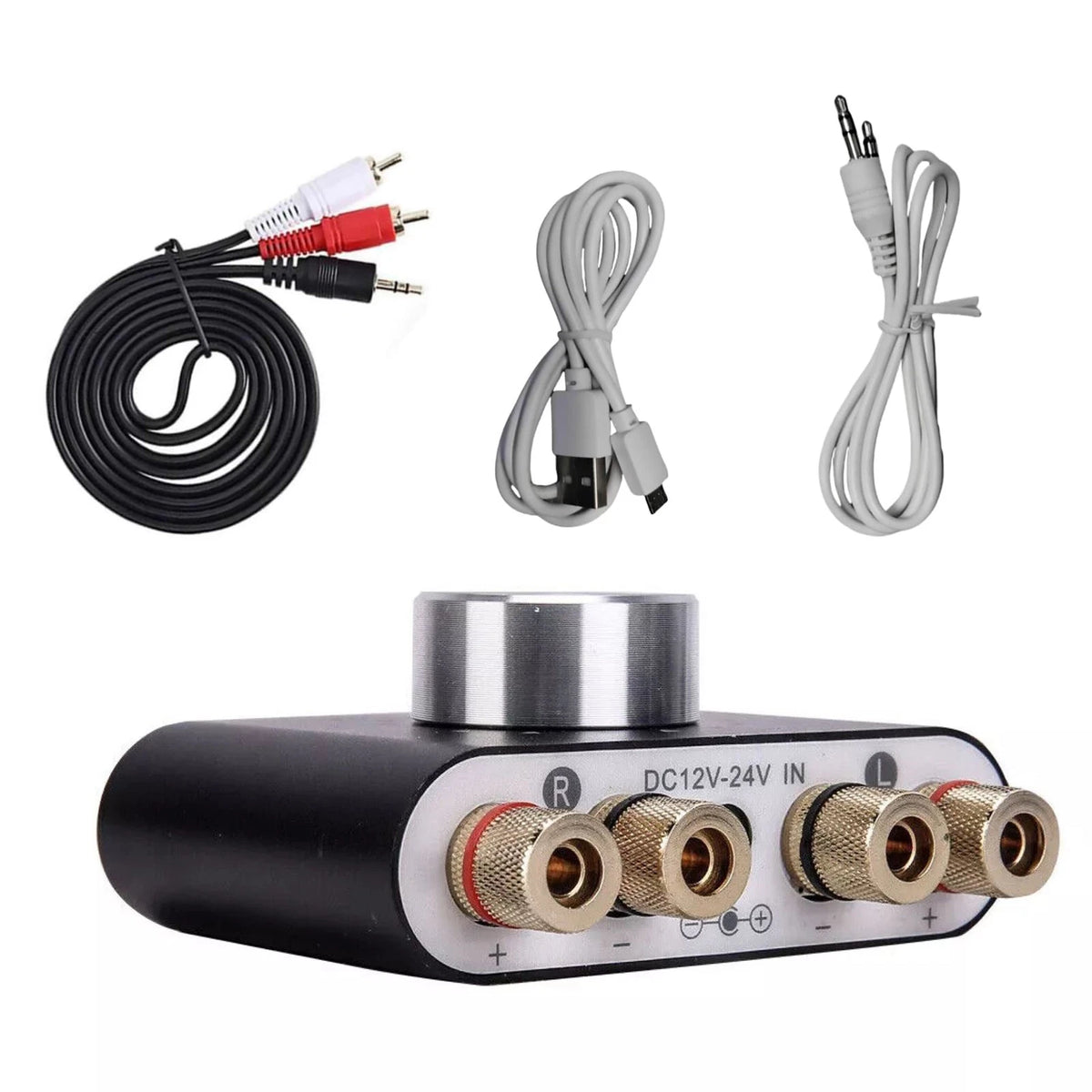 50W Mini Bluetooth 5.0 HiFi Stereo Power Amplifier for Car Home