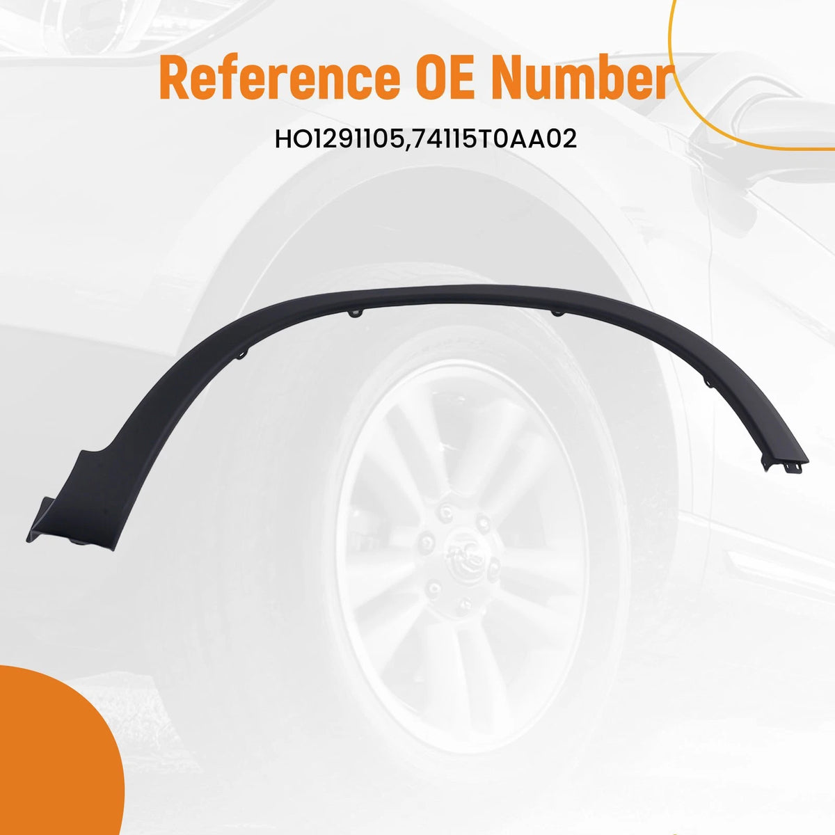 Fender Flare Right Front for Honda CR-V (2012–2016) 74115T0AA02, 1TH9YF