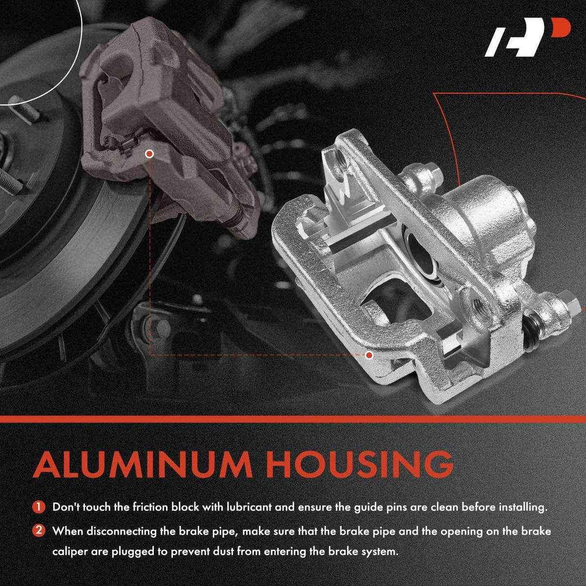 Rear Right Brake Caliper with Bracket for BMW 535i 545i 745i (2008–2010)