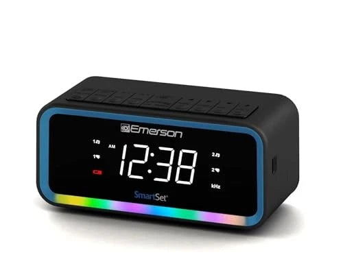 Emerson CKS1401 Smartset AM/FM Dual Alarm Clock Radio with LED Display