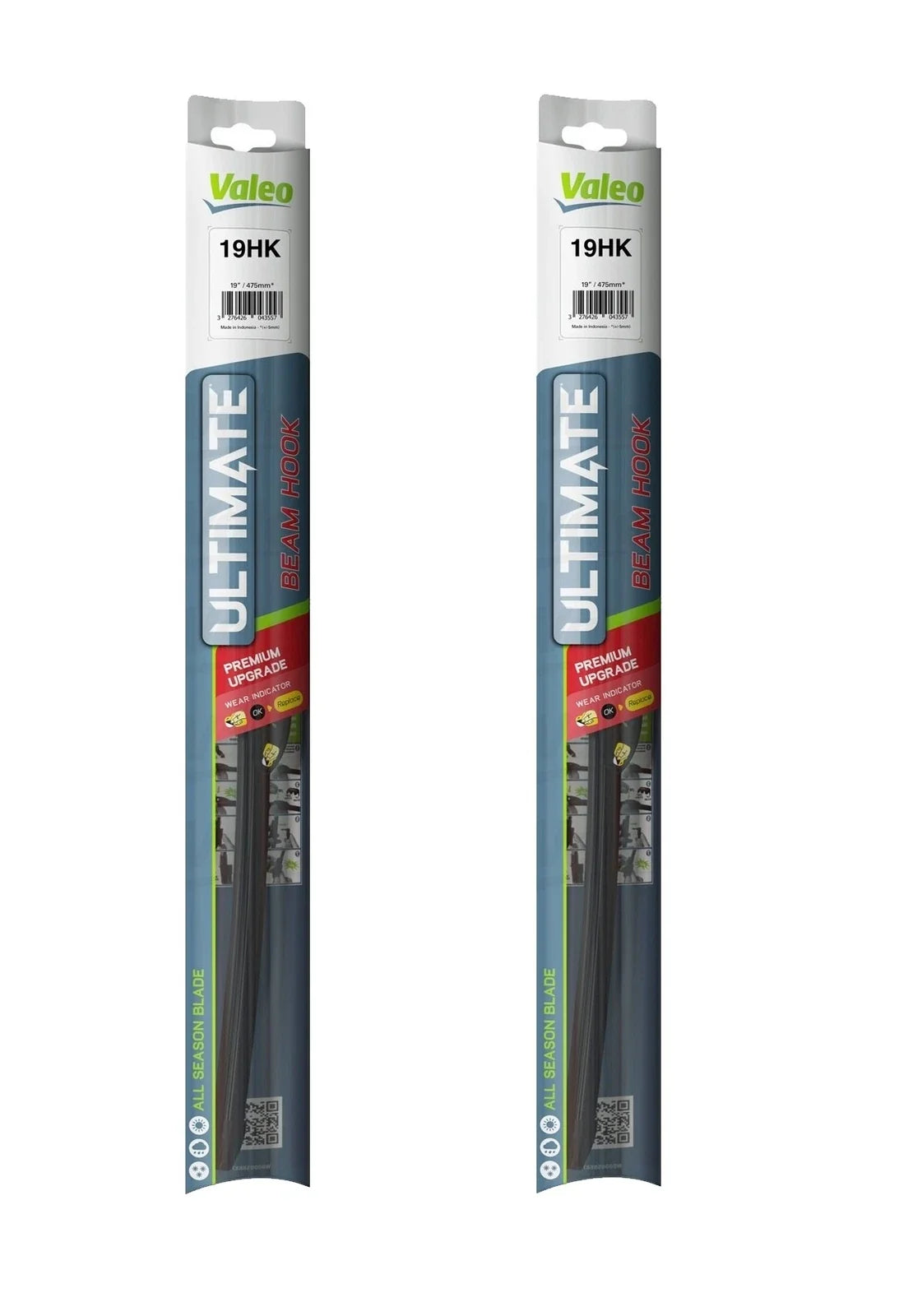 Set of 2 Valeo 19" Windshield Wiper Blades for Buick Chevy MB Toyota