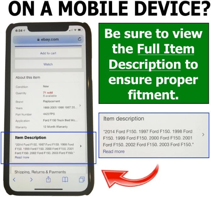 Headlight Bulb Set for Mercedes GL350 (2010–2016) 41312JJMC