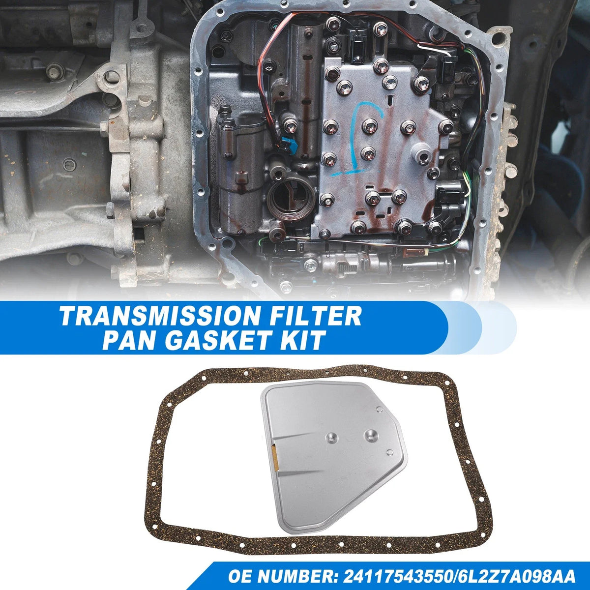 6HP32 Transmission Filter Oil Pan Gasket Kit for Ford (No. 24117543550)