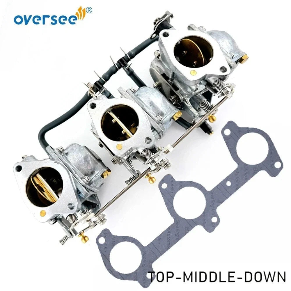 Carburetor Kit w Gasket for Yamaha E60M T60 (60HP) (6k5-14301-01/02/03)