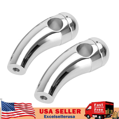 3.5" Handlebar Risers for Yamaha V-Star, Honda VTX, Suzuki Boulevard, Kawasaki (M537-A012-Chrome)