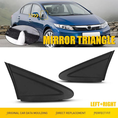 Set of 2 Mirror Corner Triangle Molding Fender Trim for Honda Civic (2012–2015)