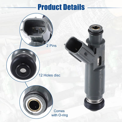 Set of 4 Fuel Injector Nozzles for Toyota Camry 2.4L (2002–2004) 23209-0H010