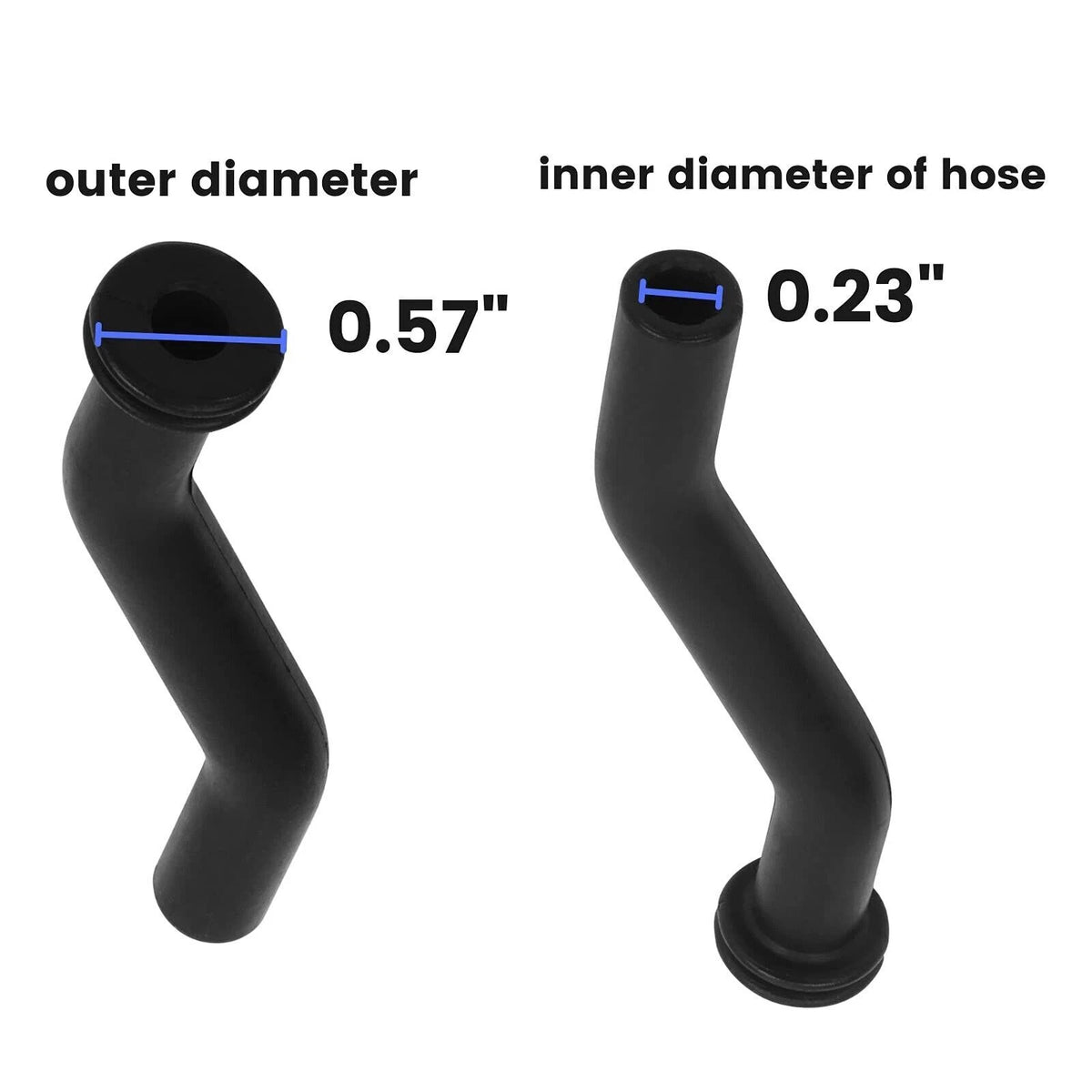 5X Vacuum Hose for John Deere D140 Lawn Mower Tractor (2010–2015)