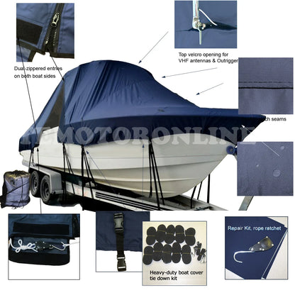 Boat Cover for Seaswirl Striper 2100 WalkAround (Navy)