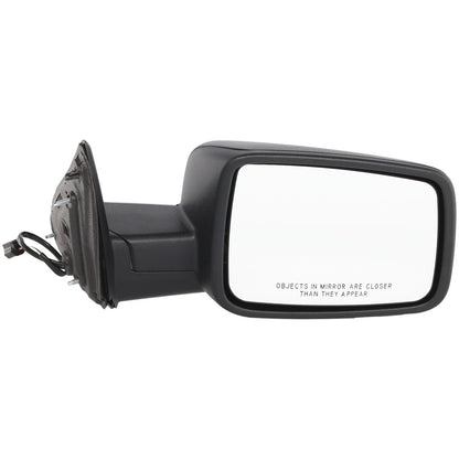 Right Manual Folding Mirror for Ram 1500 2500 3500 (2013–2022) Textured Black