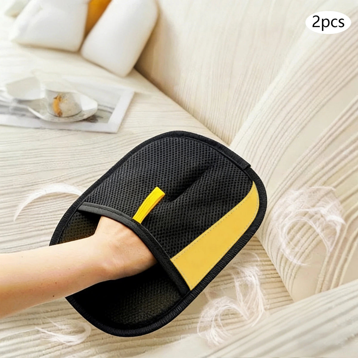 2X Pet Hair Remover Gloves for Cat & Dog